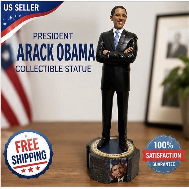 Barack Obama 44th President Collectible Figurine Statue Political Memorabilia