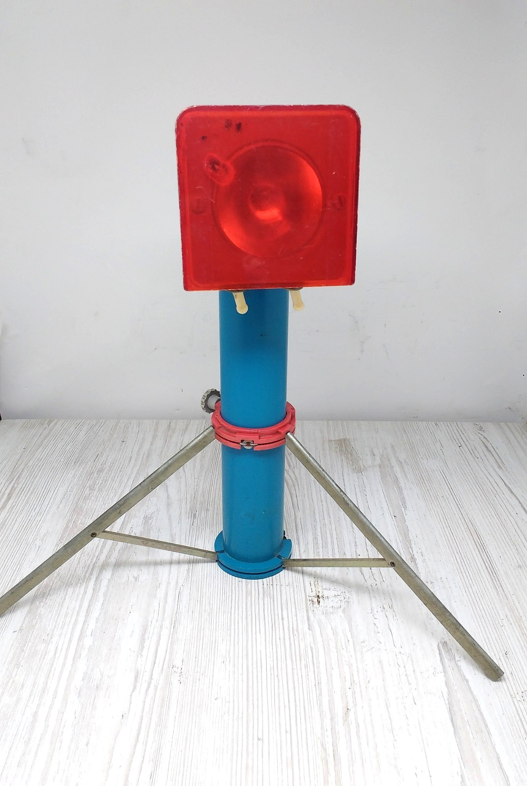 ULTRA RARE USSR Fakel Car Flashlight Tripod Stand Soviet Automotive Vintage Lamp