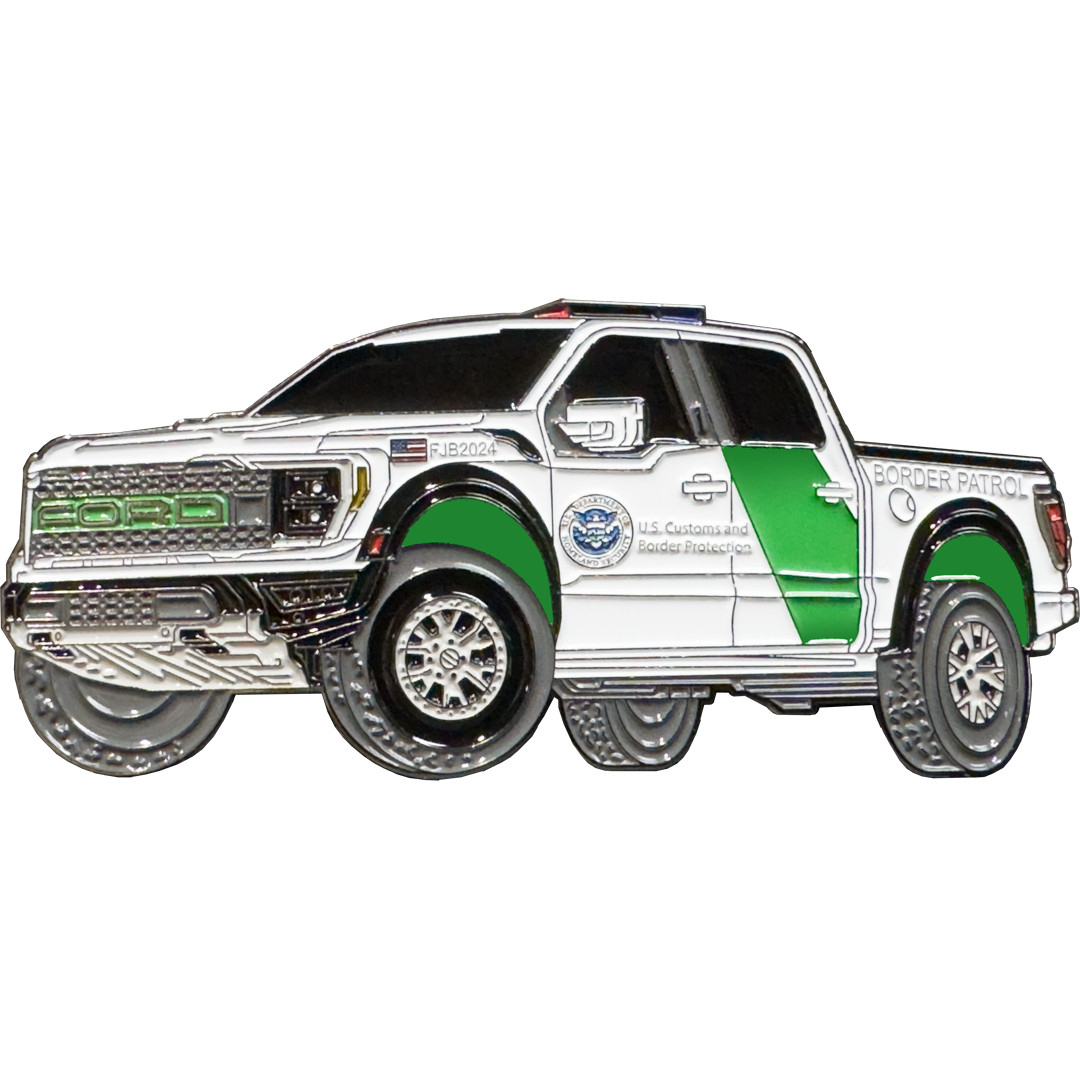 BL17-020 CBP Border Patrol Pickup Truck Police Challenge Coin FJB 2024