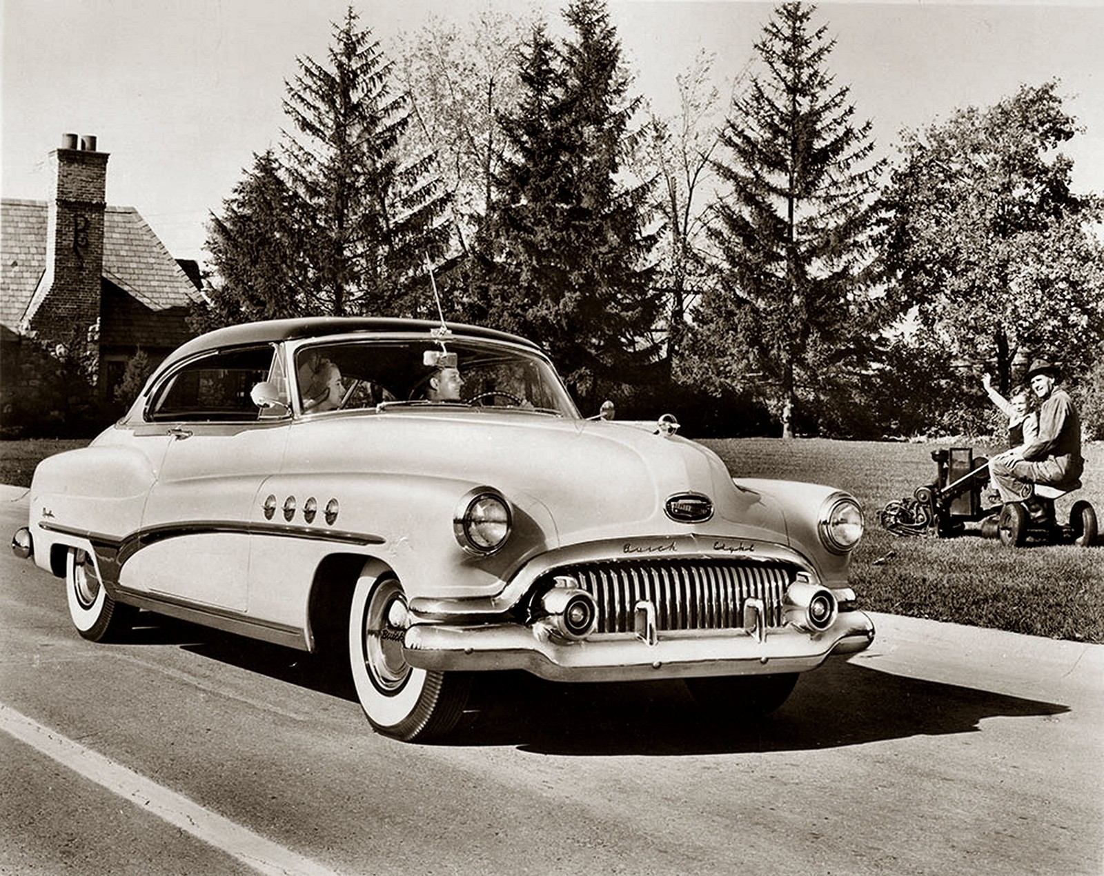 1951 BUICK ROADMASTER RIVIERA 4x6 Borderless  Photo  (211-C)