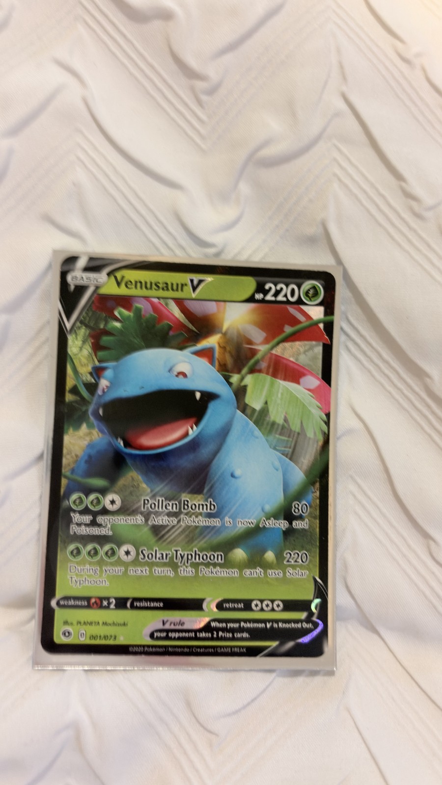Venusaur V 001/073 Holo V Rare Champion\'s Path Pokemon TCG NM