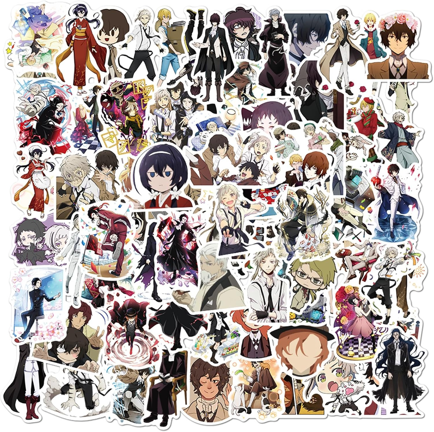 100Pcs Cartoon Bungo Stray Dogs Stickers