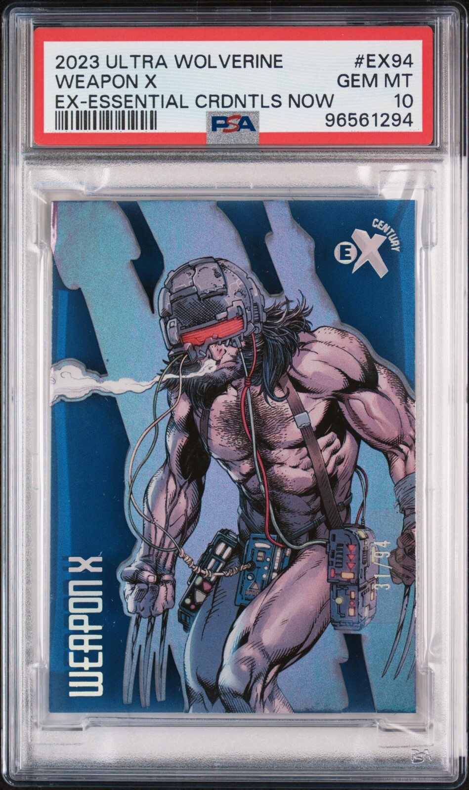2023 Fleer Ultra Wolverine Weapon X EX Essential /94 PSA 10 GEM MT POP 1 2023 Fleer Ultra Wolverine Weapon X EX Essential /94 PSA 10 GEM MT POP 1