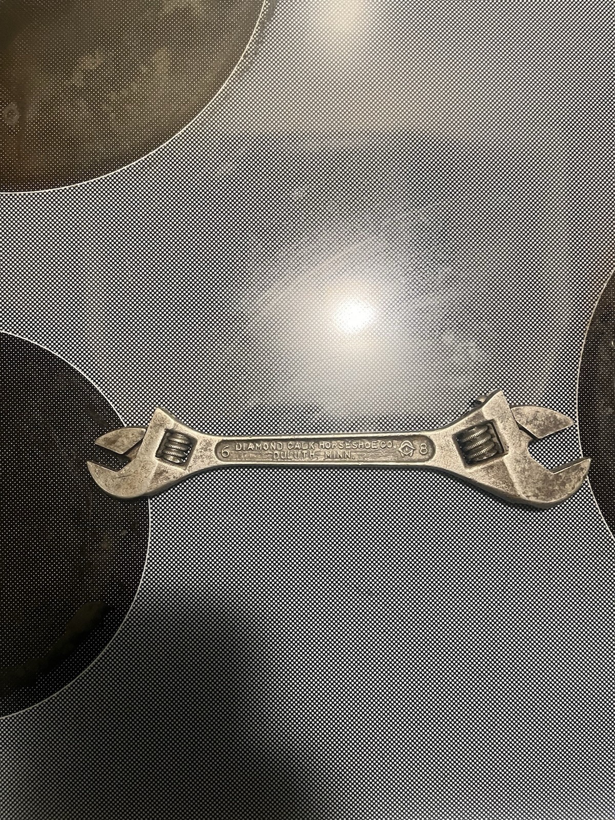 Diamalloy Vintage Double Ended Adjustable Crescent Wrench 8” & 6\