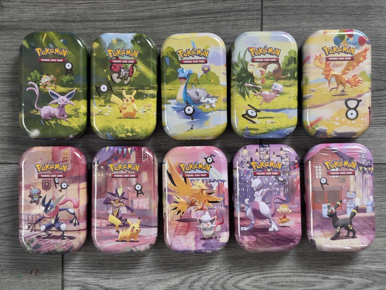 Pokemon 30th Anniversary Mini Tin Full Art Set x10 | Brand New | ✅ IN HAND ✅️