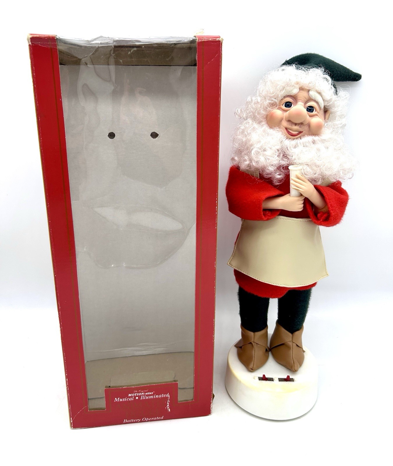 Vintage 1990s TELCO Motionettes Animated Elf Santa’s Toymaker/ Workshop 20