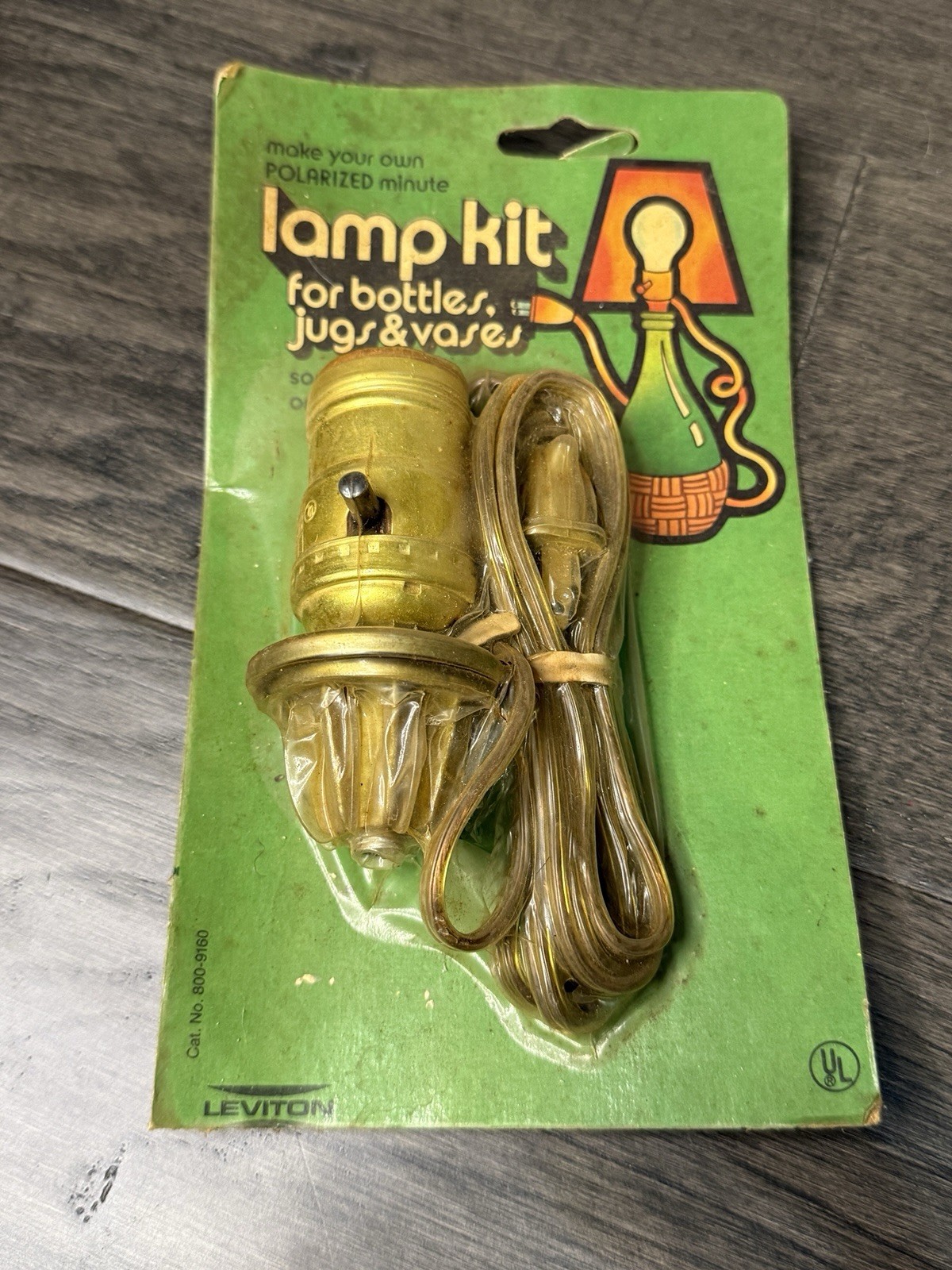 Vintage NOS Leviton Lamp Kit Electric Plug for Bottle Jug Vase Make Your Own