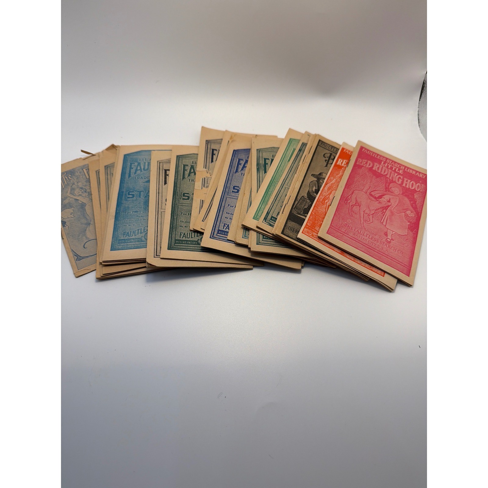 Vintage 37 Faultless Starch Library Booklets Lot Antique Advertising Ephemera