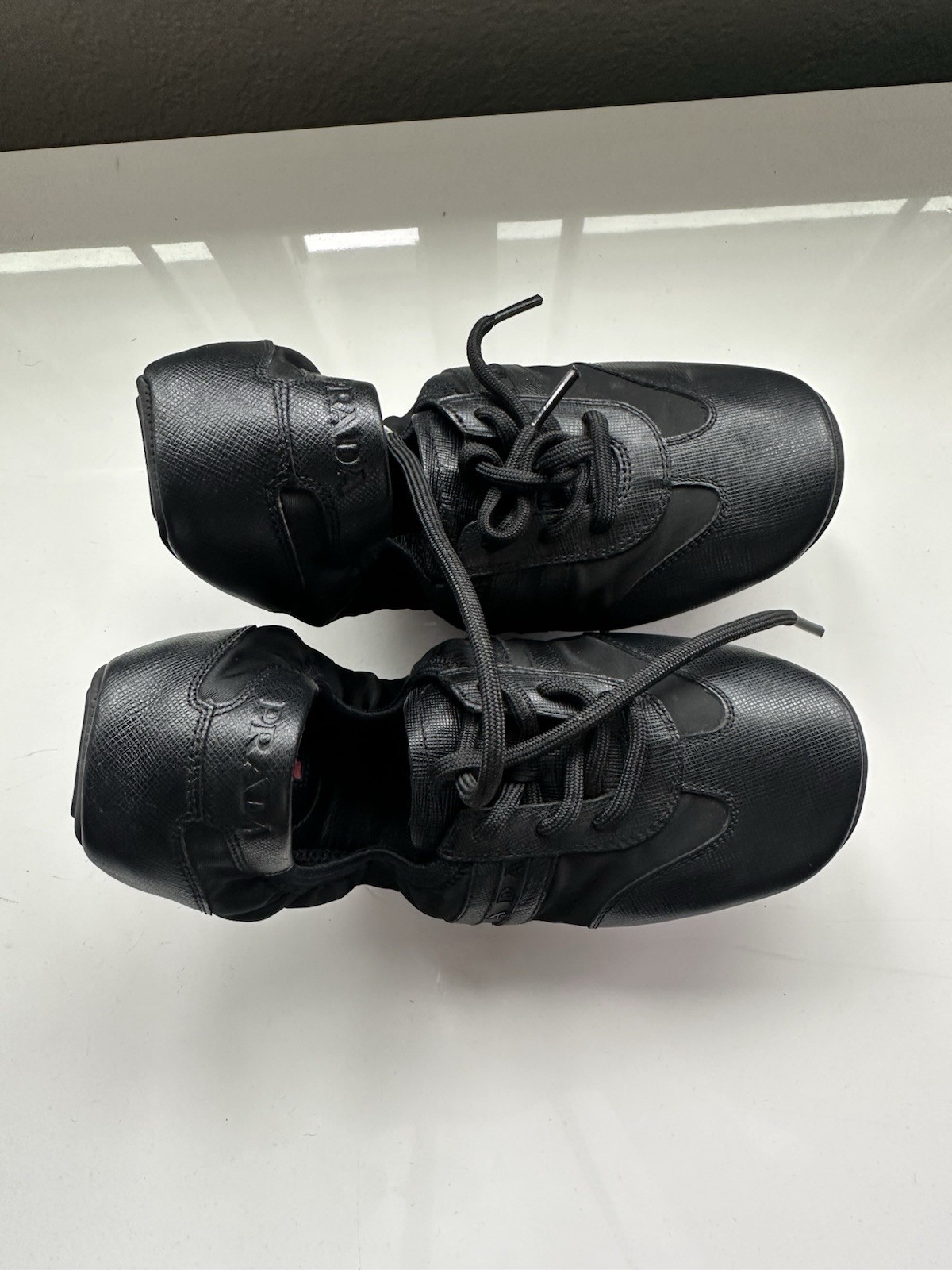 Prada Milano Foldable Black Ballet Flats Size 8.5 Prada Milano Foldable Black Ballet Flats Size 8.5