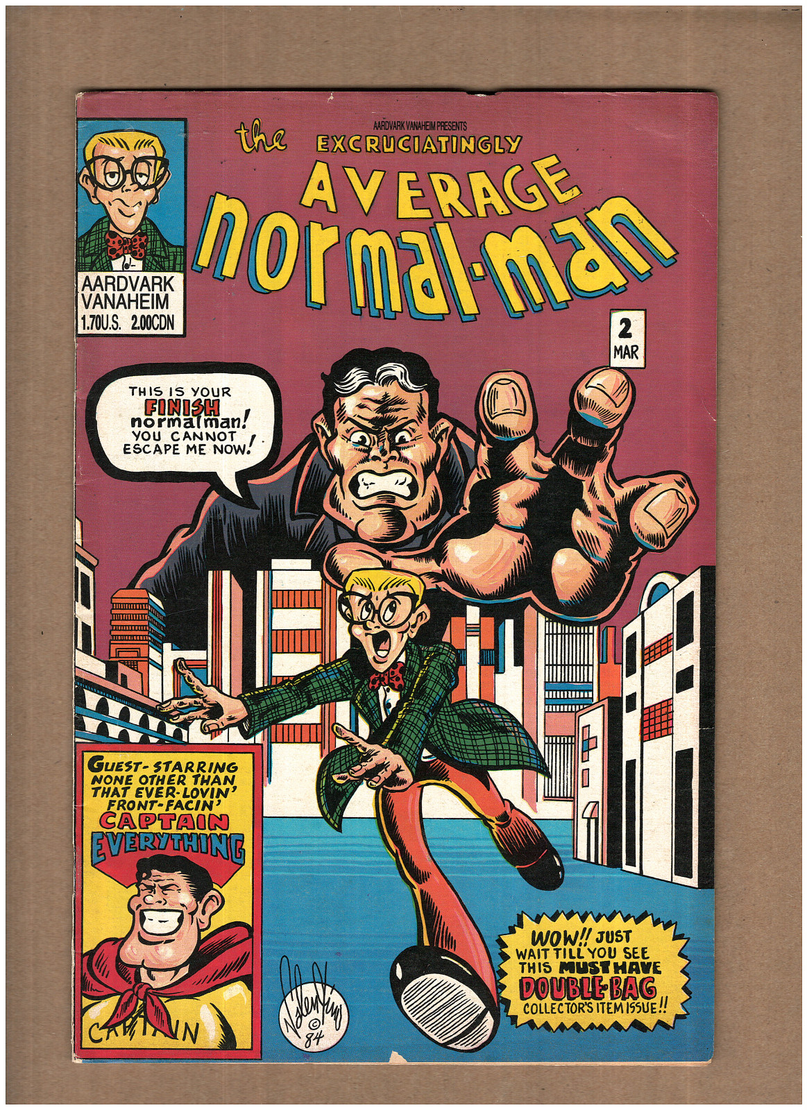 Normalman #2 Aardvark Vanaheim COVER SPLIT