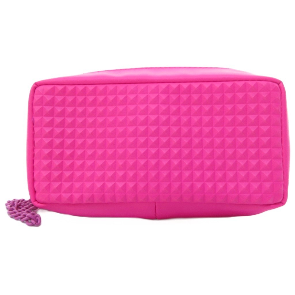 Valentino Studded Pink Pouch Accessory Case Clutch Bag 16cm Ladies (Ages 14+)