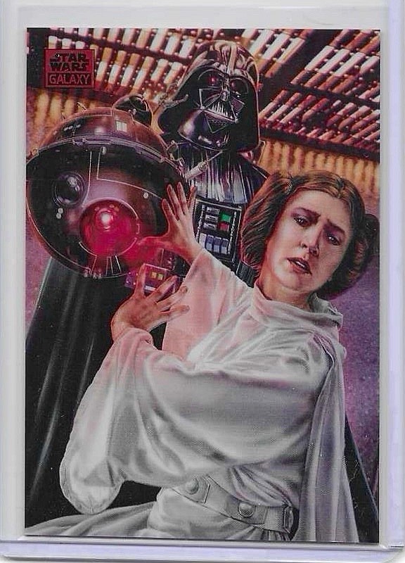 Darth Vader and Princess Leia - 2024 Topps Chrome Star Wars Galaxy #2 5/5 Omega