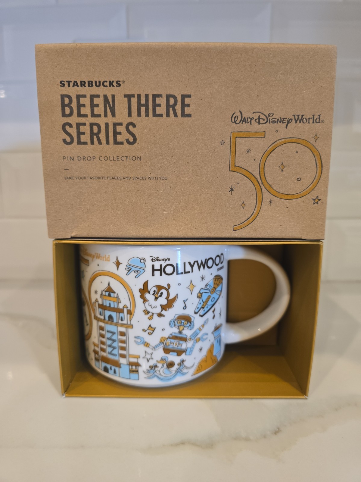 Starbucks Disney Hollywood Studios Been There Series 50th Anniversary Mug 14oz