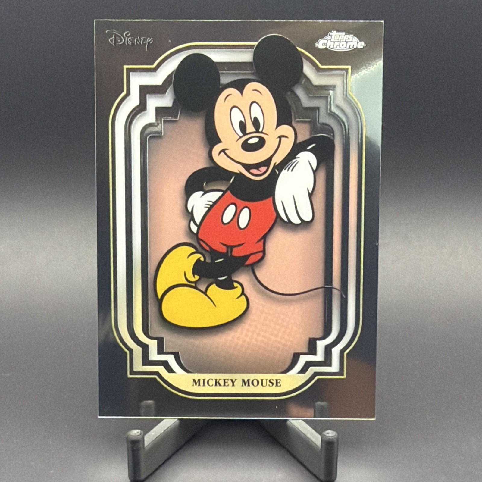 Topps 2024 Topps Chrome Disney 100 Base Set #1 Mickey Mouse Trading Card (B)