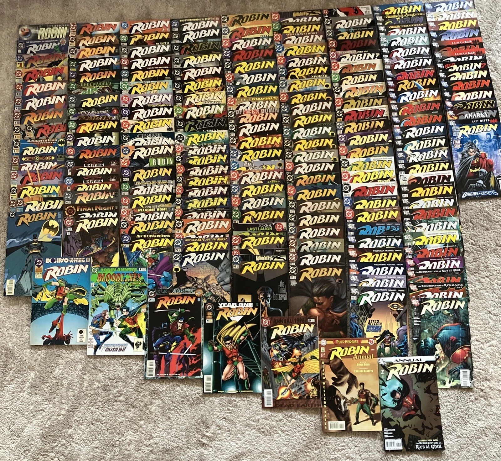 ROBIN #0-183 ANNUALS  1-7 TIM NEAR COMPLETE RUN DRAKE NM-