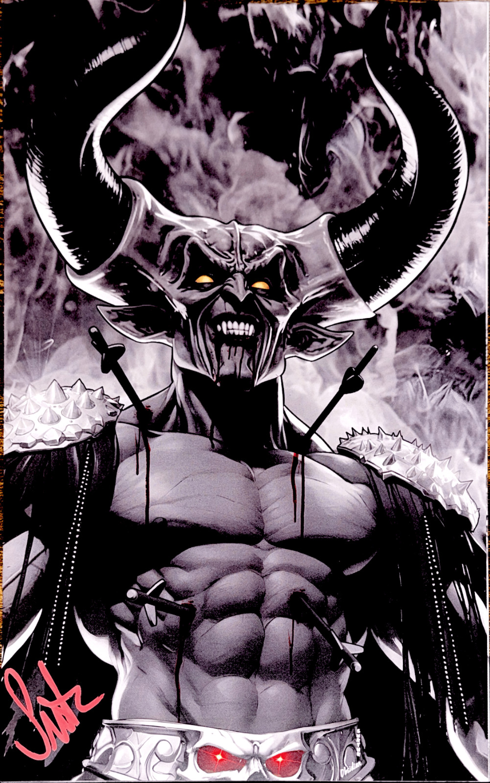 Surtur\'s Sketch Book - VILLAINS - Color Splash [Dinoswords 2025] Auto w/ COA
