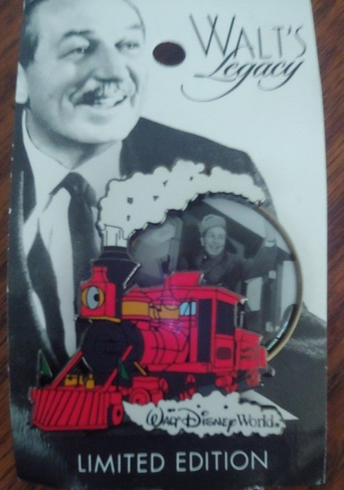 RARE Walt's Legacy Collection Walt Disney WDW RR Railroad Train LE Pin Park NOC