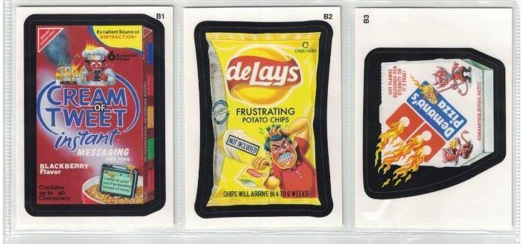 2008 WACKY PACKAGES ALL NEW SERIES 8 - ANS 8 BONUS CARD SET B1 B2 B3 ALL THREE