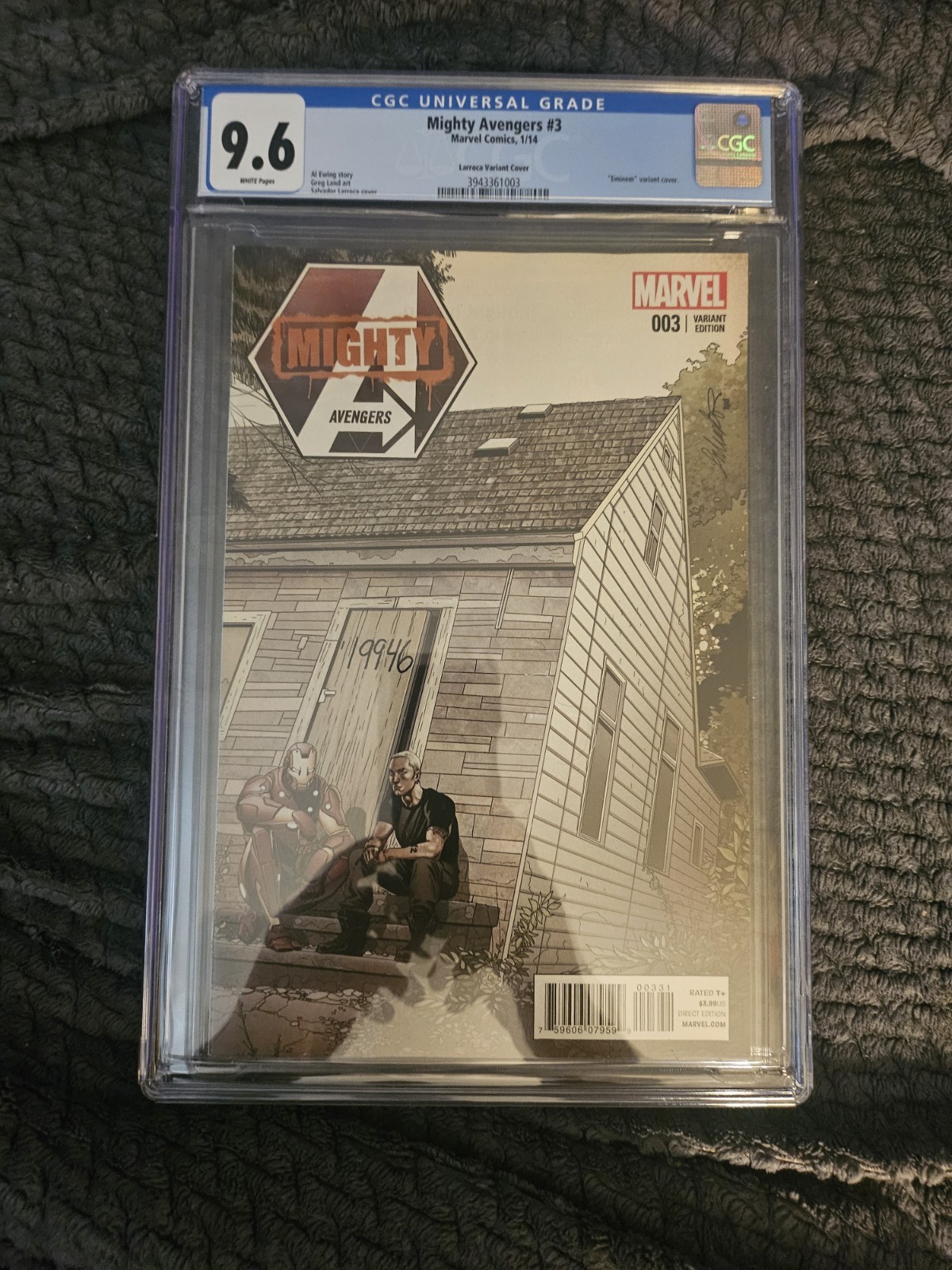 Mighty Avengers #3 CGC 9.6 Comic Book 2014 Larroca Eminem Variant Cover