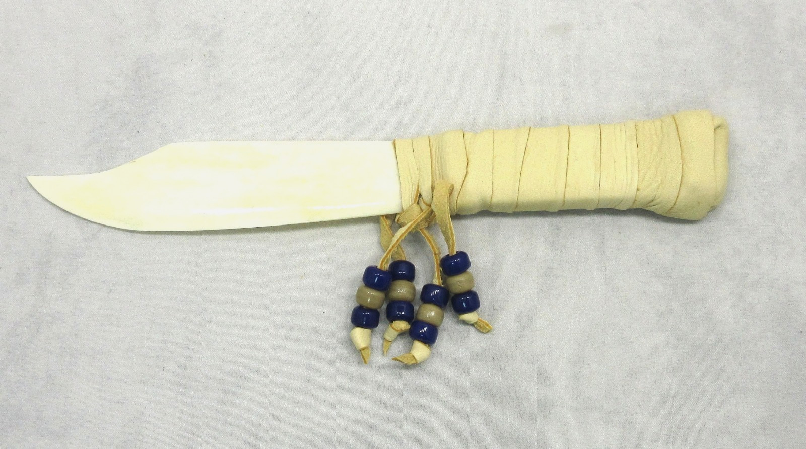 Native American Letter Opener/Knife, Bone, Deerskin, Wall Decor  COA, LO #30