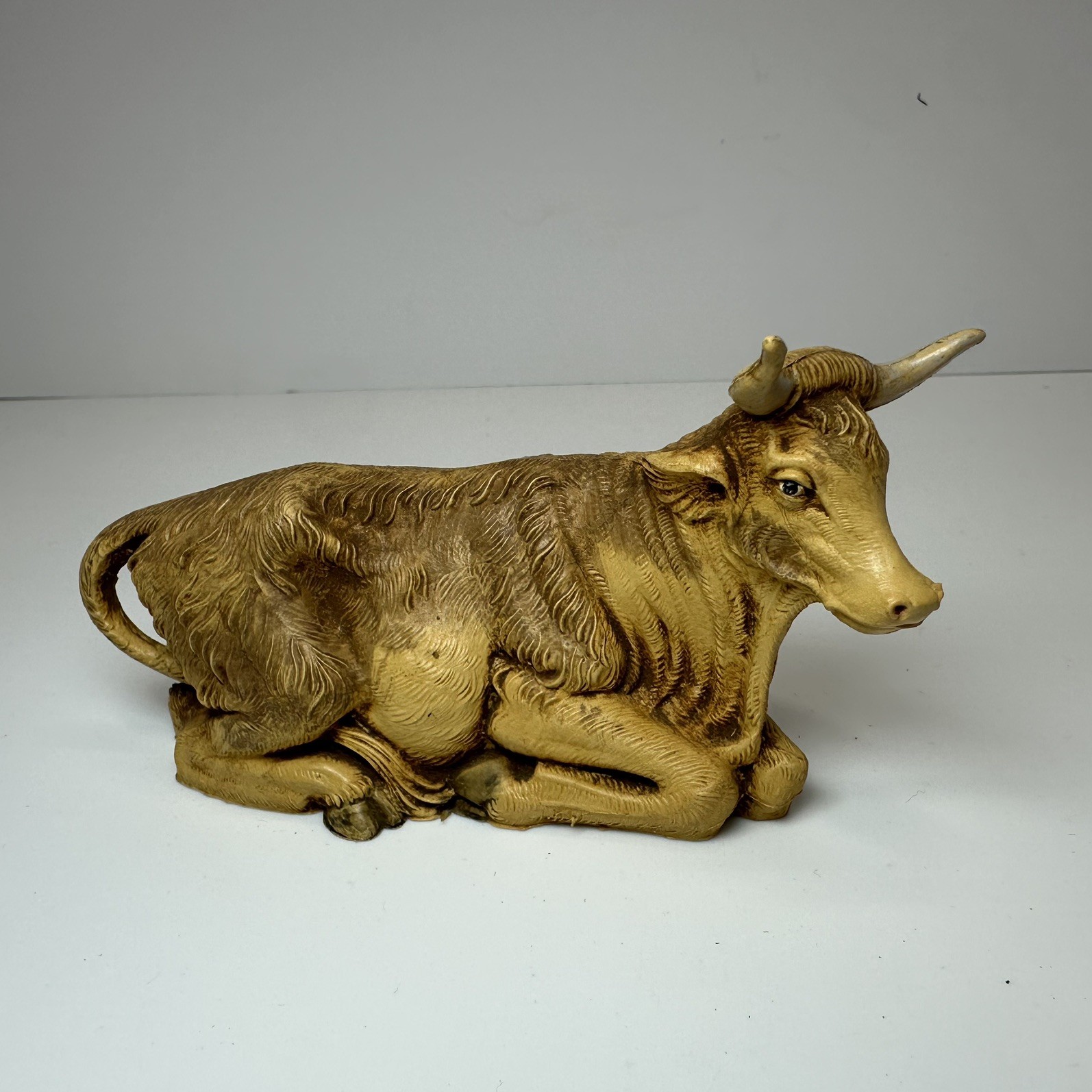 Vintage 1983 Fontanini Depose Italy Christmas Nativity Cow Ox Bull 27