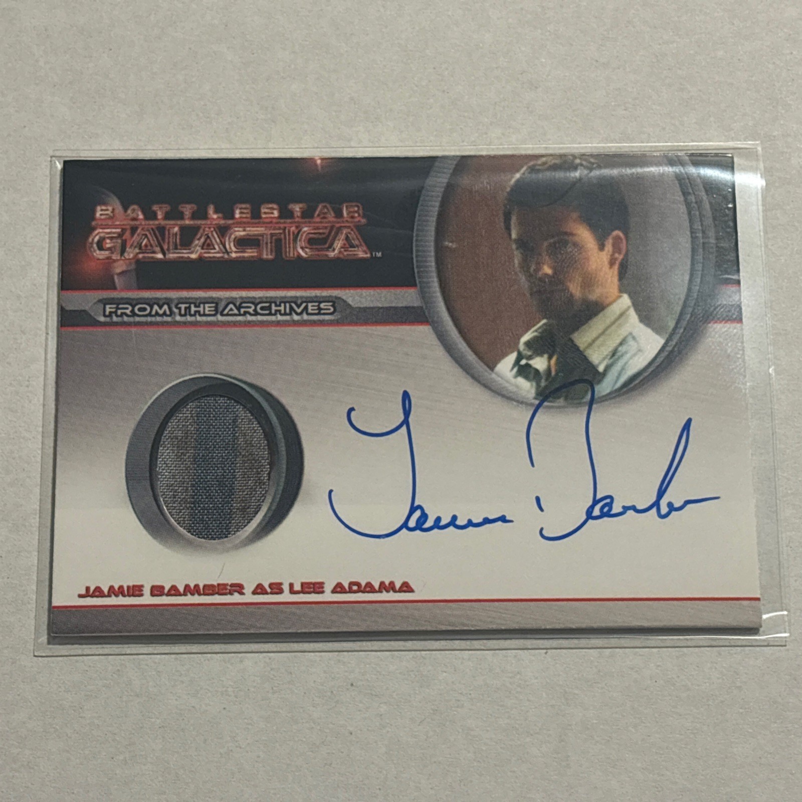Battlestar Galactica Season 4 Costume Autograph Jamie Bamber Lee \