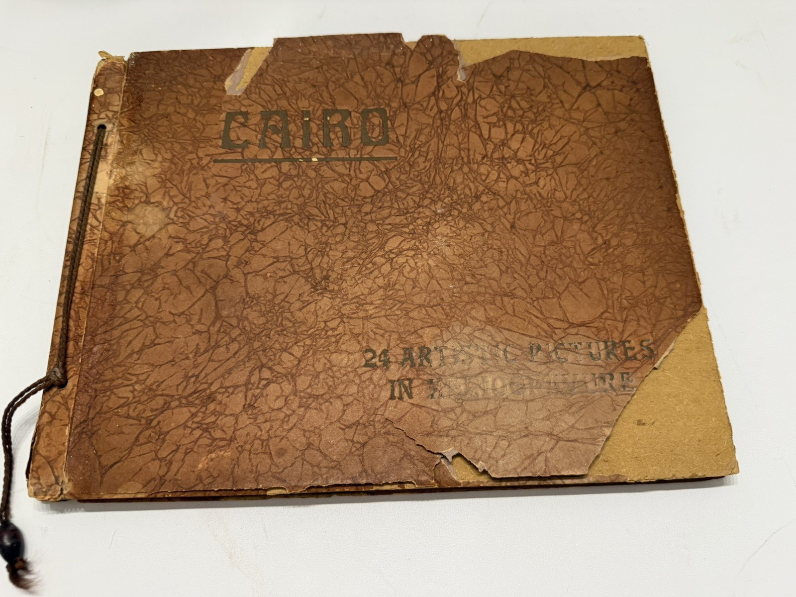 Antique Cairo 24 Artistic Pictures in Heliogravure Souvenir 1920's Inscription 