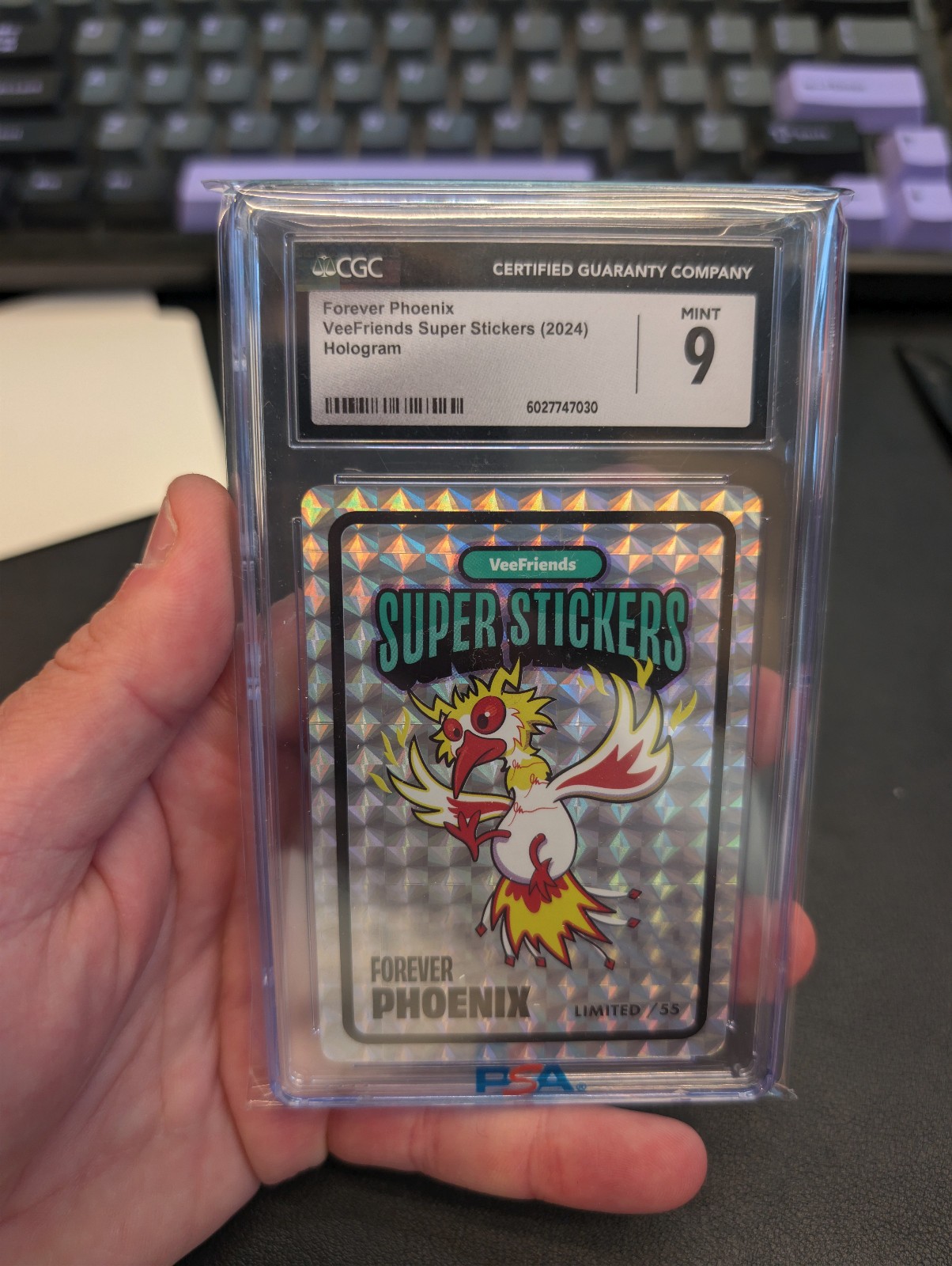 Road To VeeCon veefriends super stickers Forever Phoenix /55 cgc 9