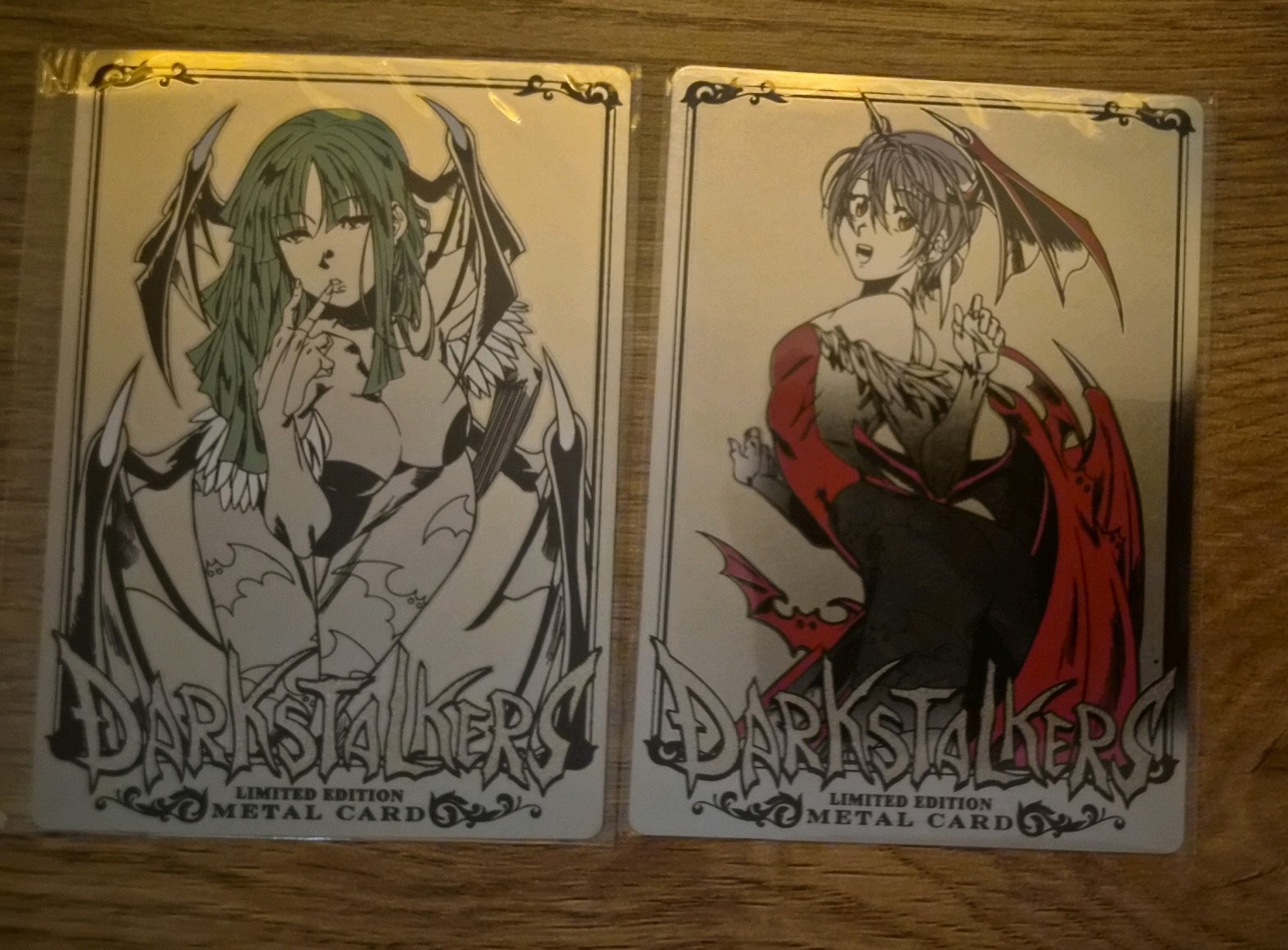 UDON Darkstalkers Morrigan & Lilith Limited Edition Metal Card Collectible