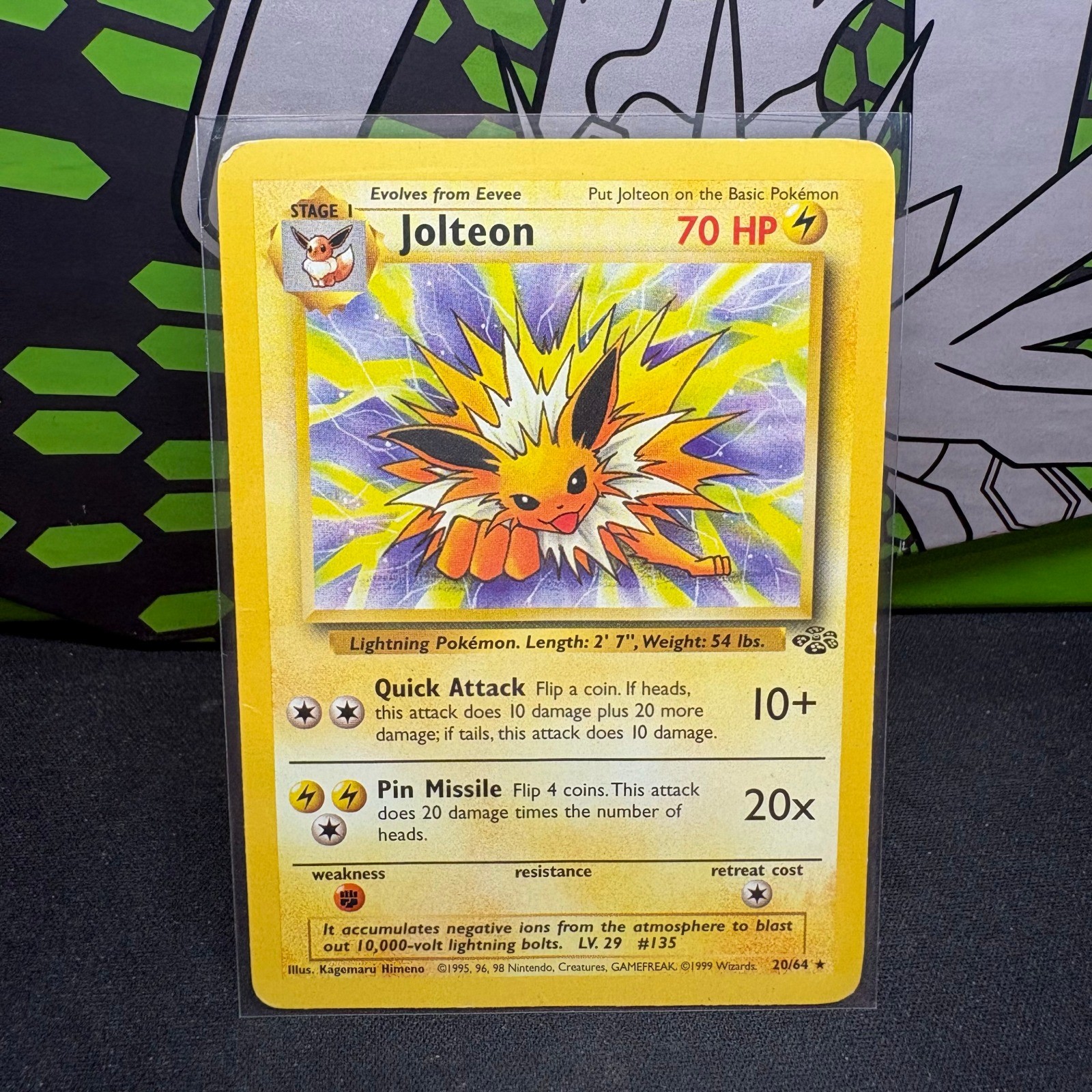 Jolteon (20) Unlimited Rare Jungle 20/64 MP