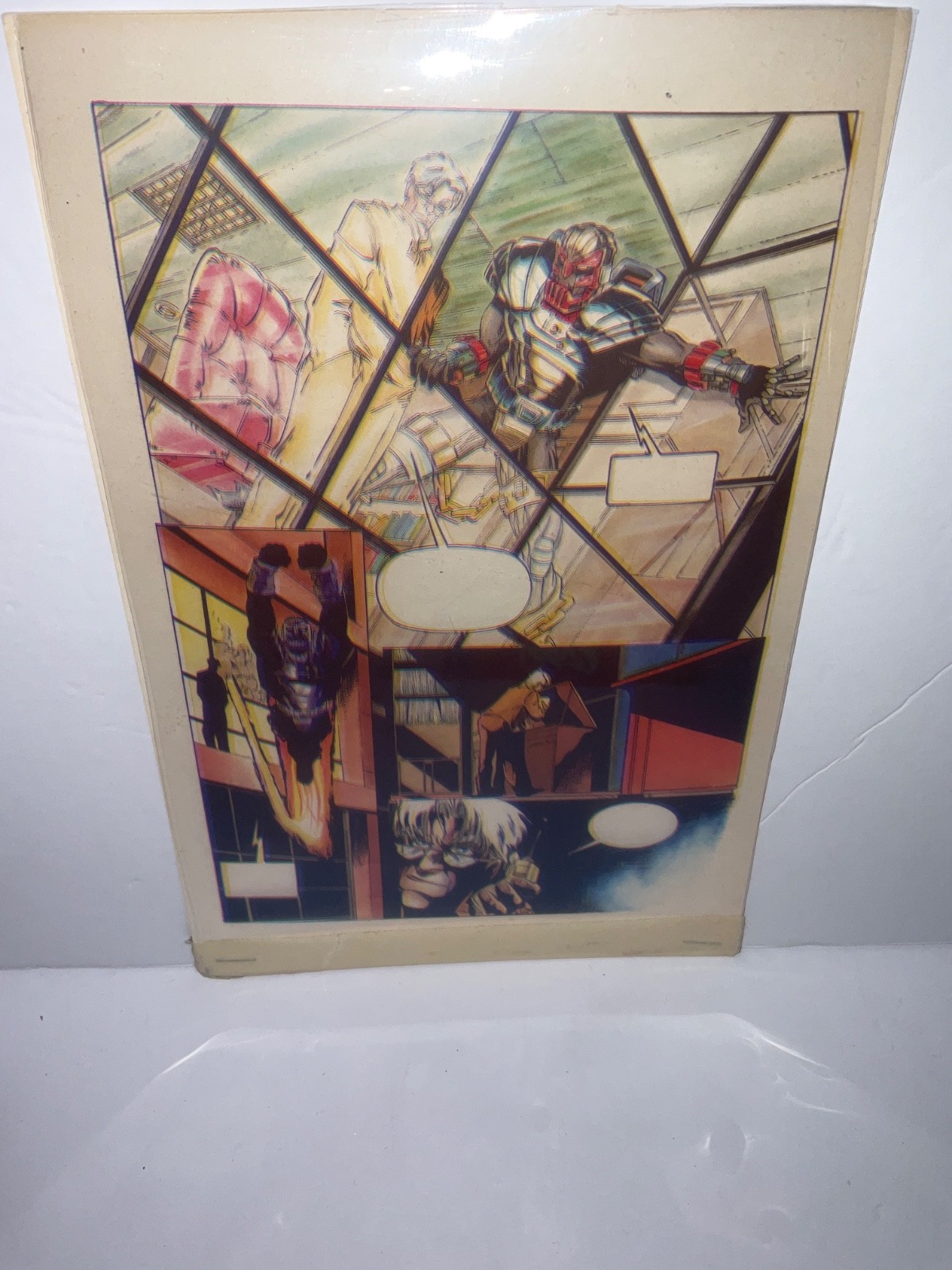 DC/MILESTONE COMICS HARDWARE #22 ORIGINAL ART 3-PLY CELL PRINT NEGATIVES