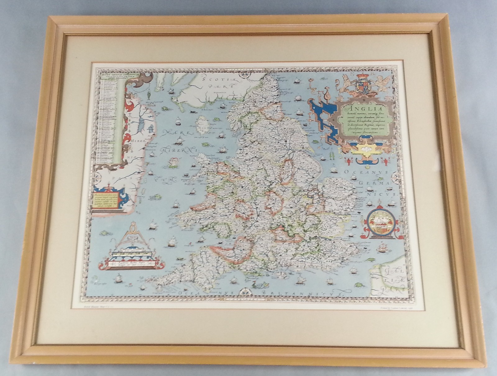 Vintage 1968 Framed Reproduction Printed By Taylowe Limited Anglia England