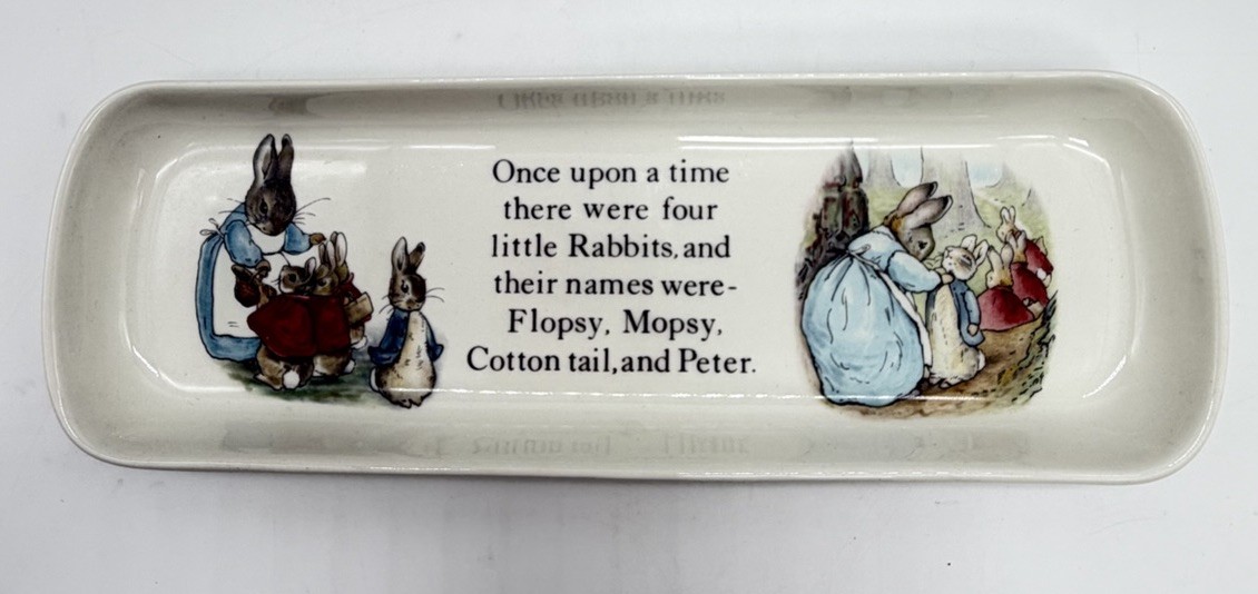 RARE VTG WEDGWOOD BEATRIX POTTER PETER RABBIT 9.25\