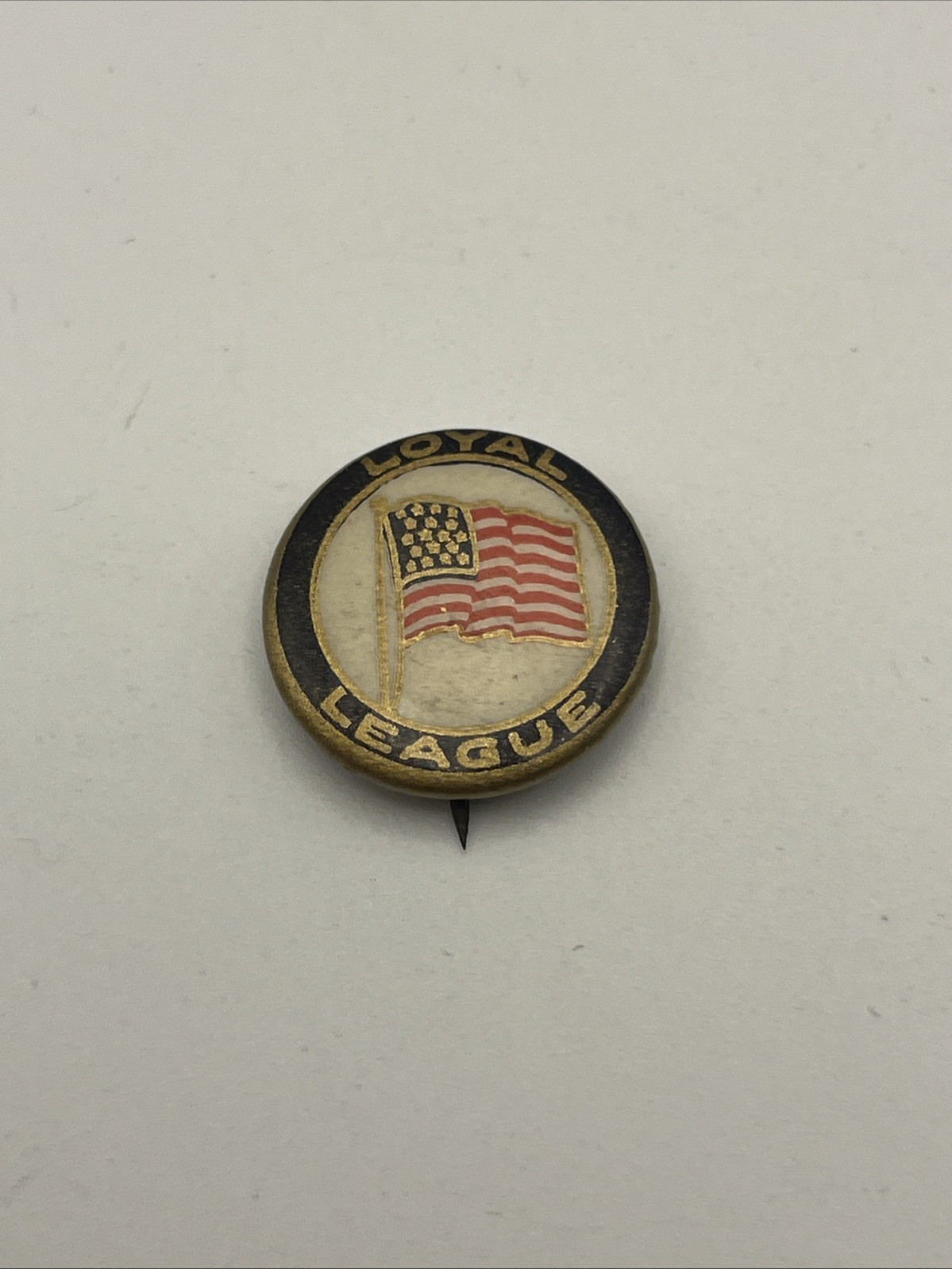Antique Daughters of the Revolution Loyal League Celluloid Pinback Button 1910’s