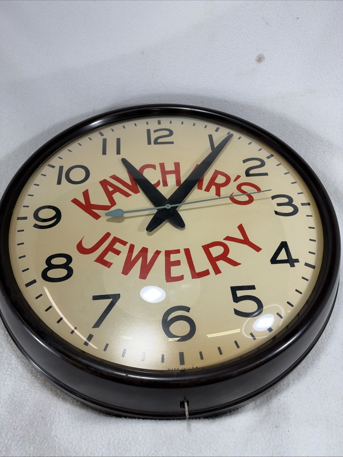 Vintage 1960’s GE General Electric Industrial School Wall Clock 2915B “Works”