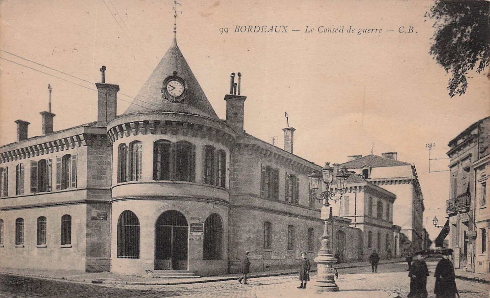 WWI KJ Mikesch Wahpeton ND Soldier Mail Bordeaux France Vtg Postcard 34A