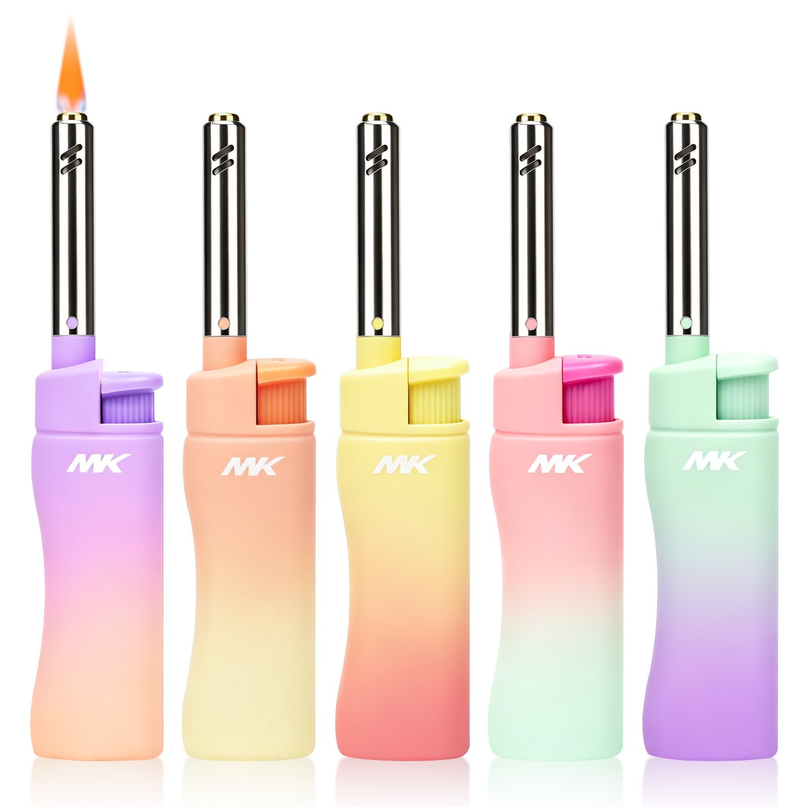 MK Windproof Candle Lighter Indoor Outdoor Gifts,Dream Series 5PC