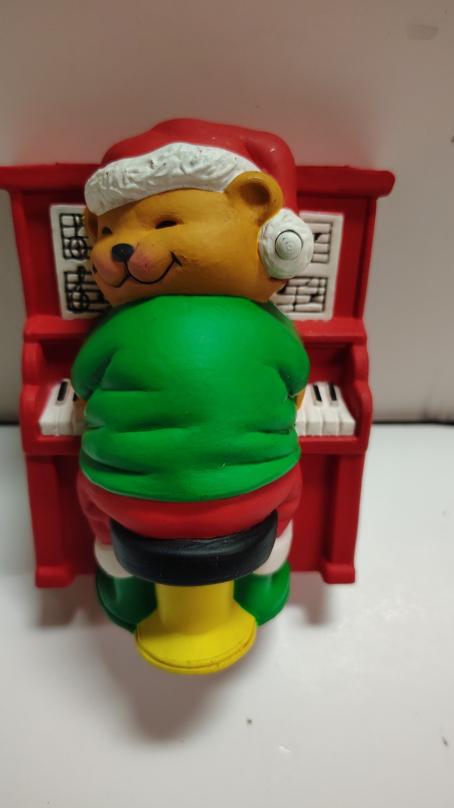 VTG 1992 Avon Play It Again Mr Keys Musical Bear Piano Plug In Christmas Lights