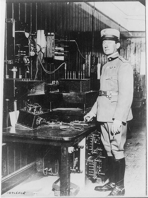 Photo:Guglielmo Marconi London 1910s Wireless Radio Station in Uniform