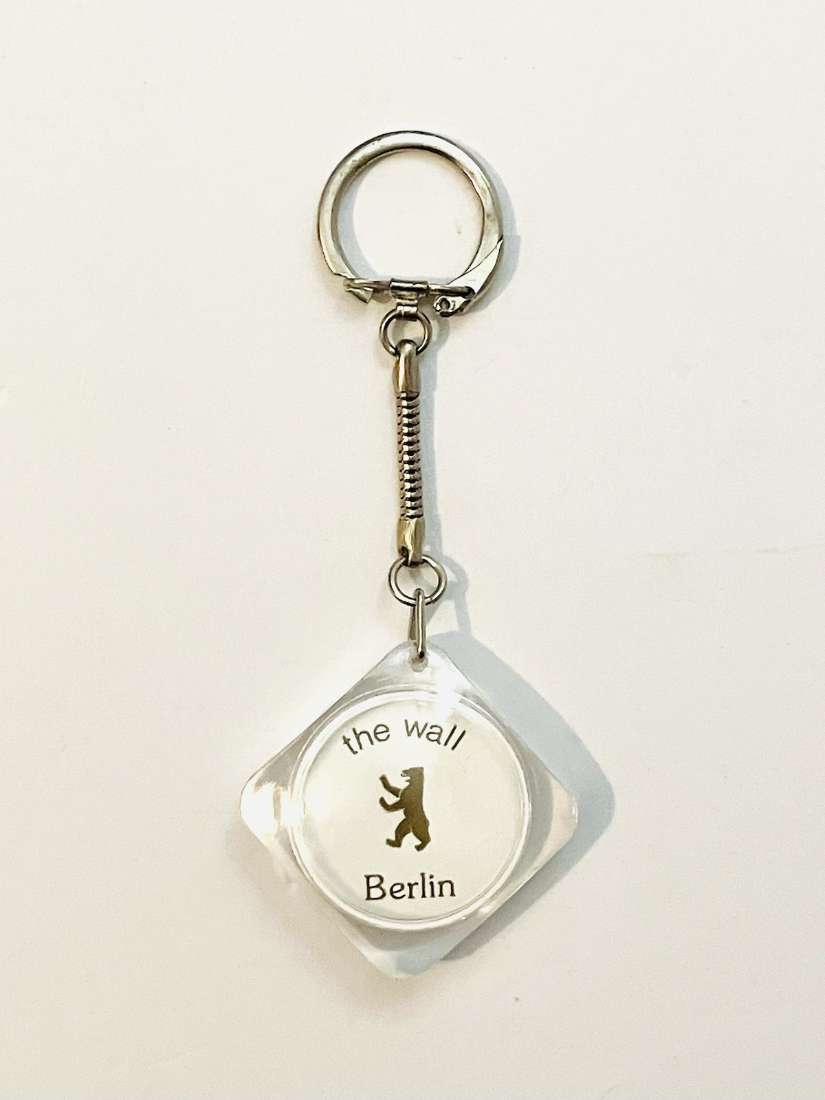 Authentic Piece Of Berlin Wall Souvenir Keychain 