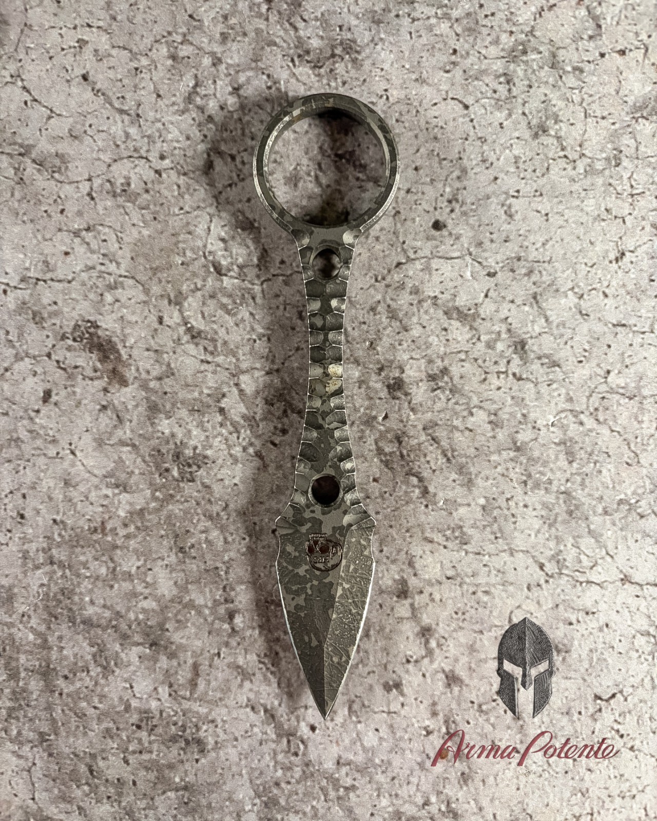 NEW Half Face Blades Ringstrike A2 Acid Splatter Rockwork Handle Kydex Sheath