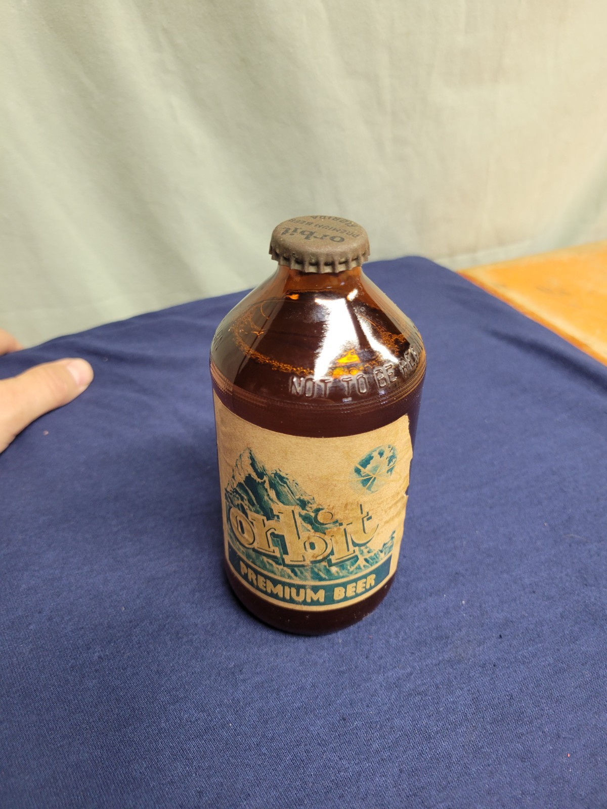 Vintage Orbit Premium Beer Bottle  Original 12oz Miami Florida 1960s???