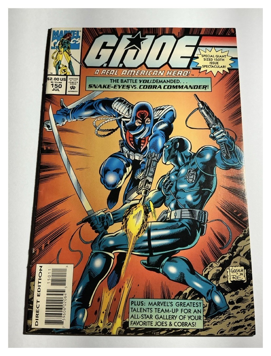 G.I. Joe A Real American Hero #150 (1994) Marvel FN/VF Giant-Size Snake Eyes