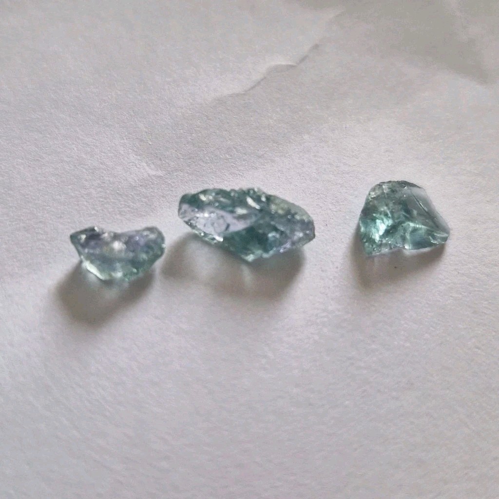 Rare Chromium Cornerupine 4ct/ 3 pc. No Treatment. Tanzania. #KR43