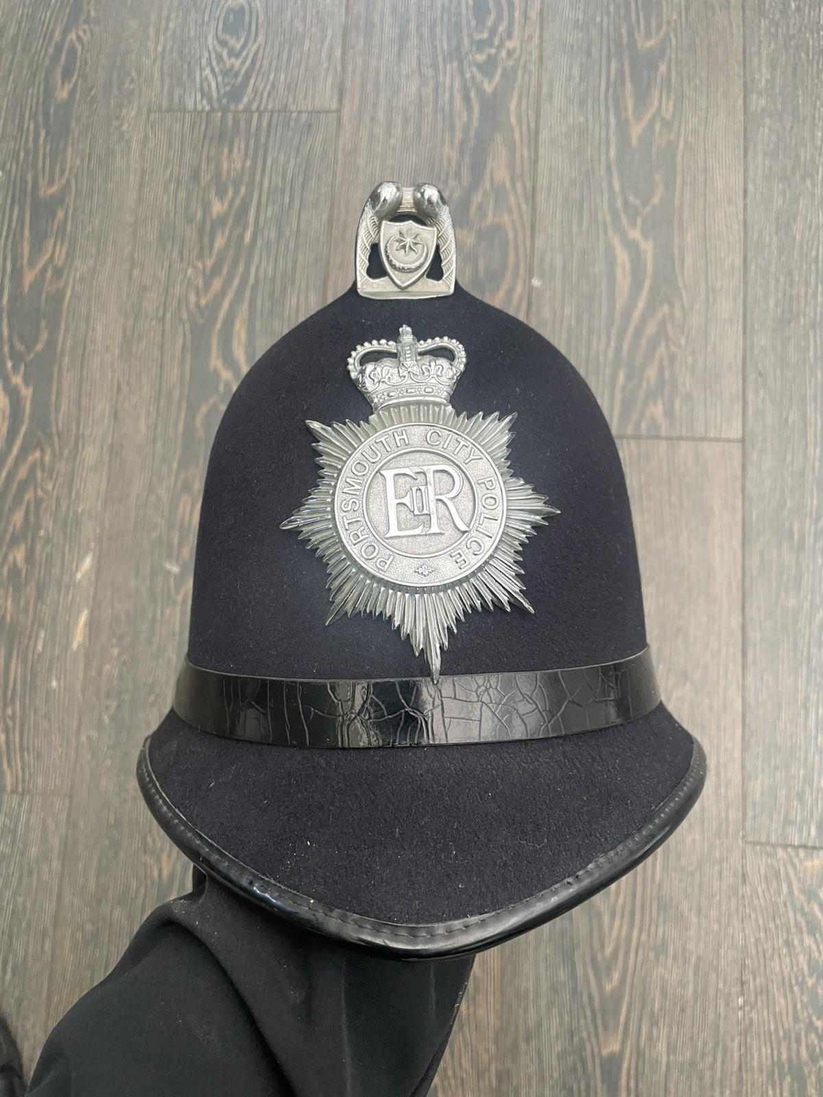 Rare obsolete 1950s Portsmouth City helmet large size 