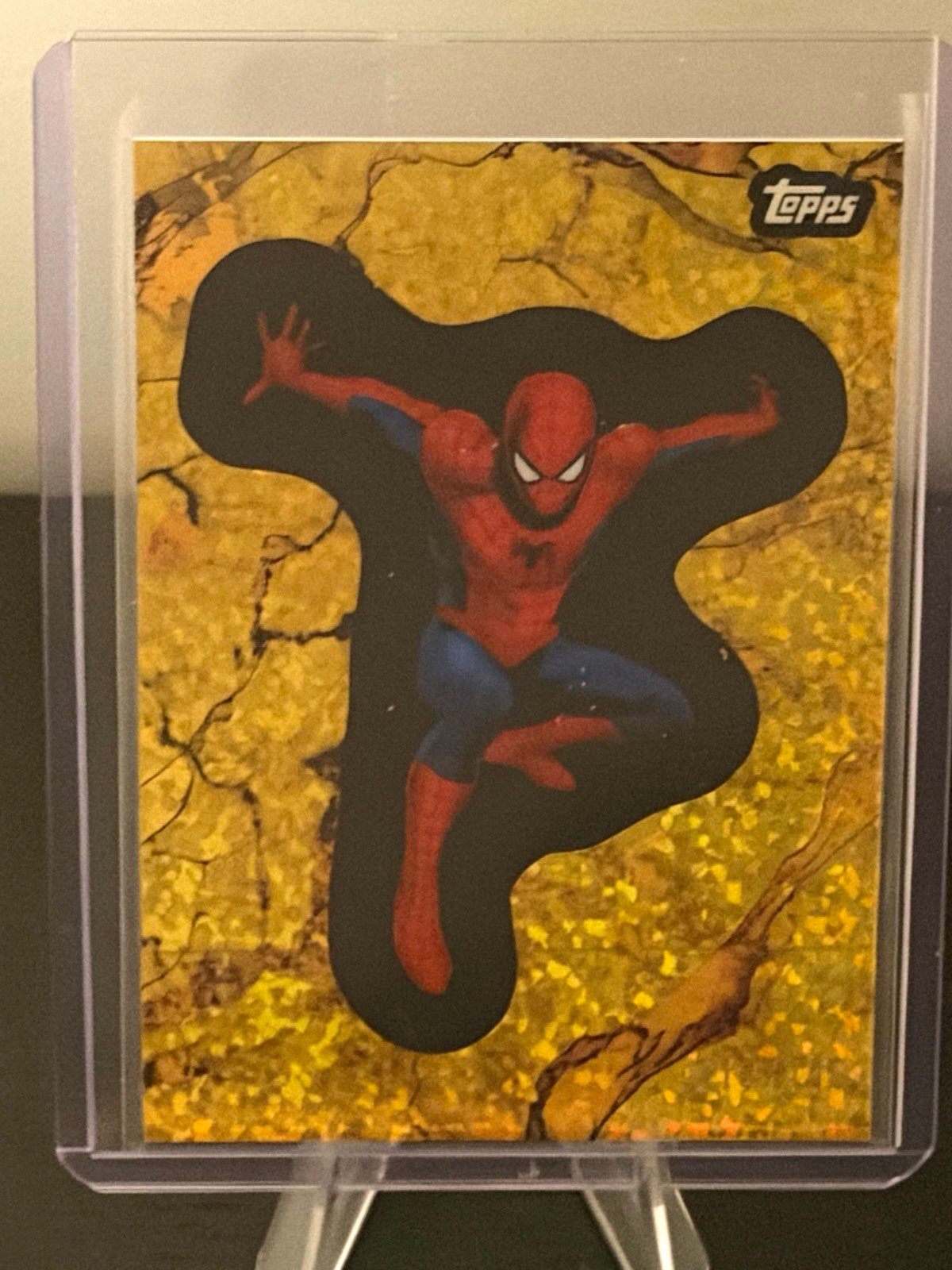 2025 Topps Comic Book Heroes Mini Diamonds Gold 1975 Spider-Man #115/199