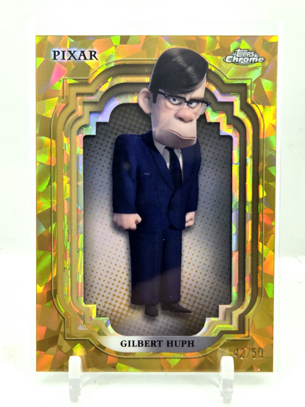 2024 Topps Chrome Disney Gilbert Huph Gold Sapphire Refractor 42/50 Incredibles