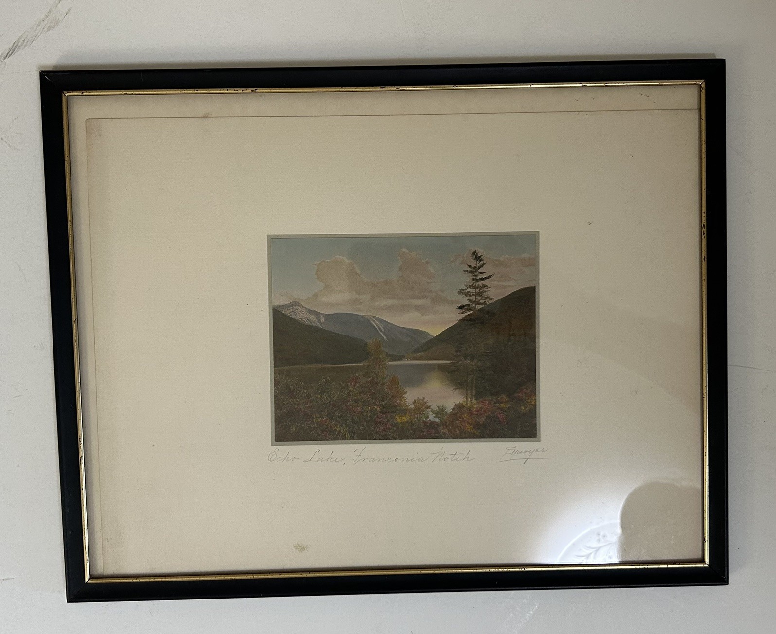 Charles Sawyer Photo Print Echo Lake, Franconia Notch NH, White Mountains