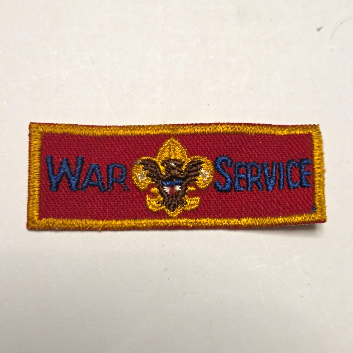 Vintage WWII Era 1940s WAR SERVICE Boy Scouts of America Uniform Strip BSA patch