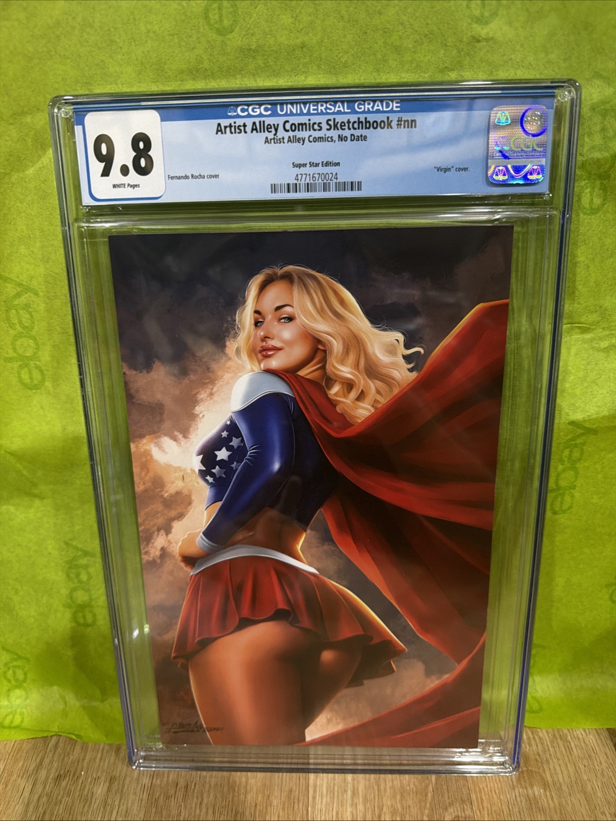Multiverse Saga CGC 9.8 Artist Alley Comics Sketchbook #nn Supergirl Star Graded